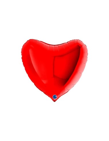 Globo corazón gigante rojo 36"/91cm