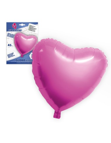 Globo Corazón Rosa 45cm