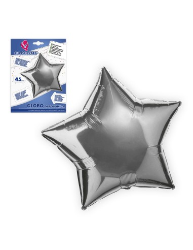 Globo Estrella plata 45cm