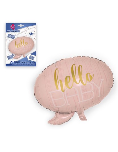 Globo Hello Baby rosa 58cm