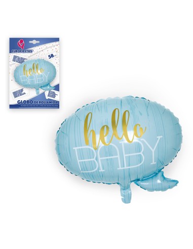 Globo Hello Baby azul 58cm