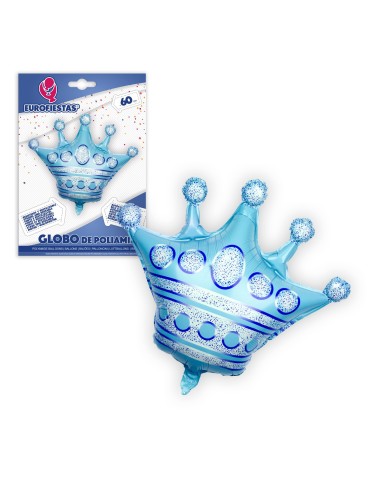 Globo corona azul 73cm