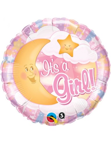 Globo Luna Es una niña 18"/46cm
