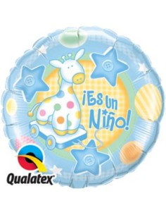 Globo Es un niño jirafa...