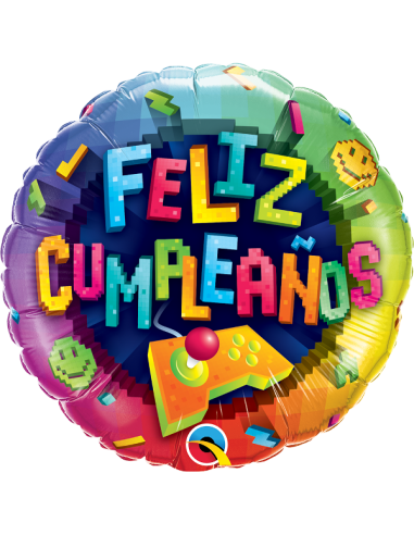 Globo consola Feliz Cumpleaños 18"/46cm