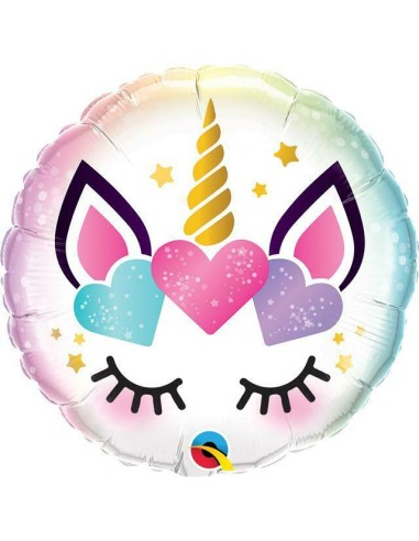 Globo Unicornio ojos 18"/46cm