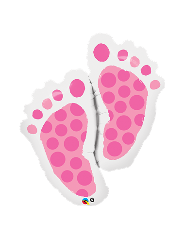 Globo Huella Niña 35"