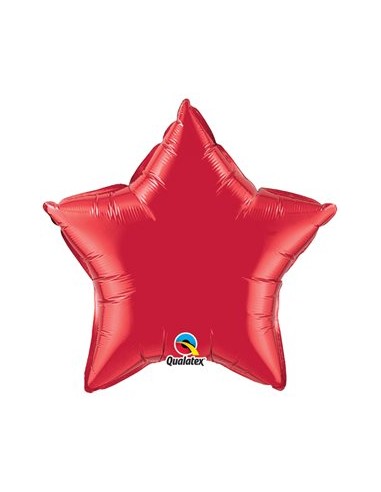 Globo Estrella Rojo 18"/46cm
