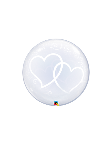 Globo Deco Bubble Hearts 24"