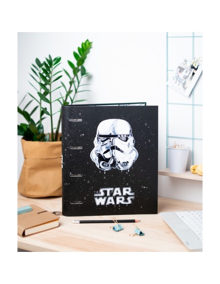 Carpeta 4 Anillas Troquelada Star Wars Classic Trooper