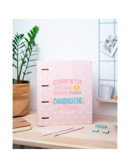 Carpeta 4 Anillas Troquelada Premium Carouge