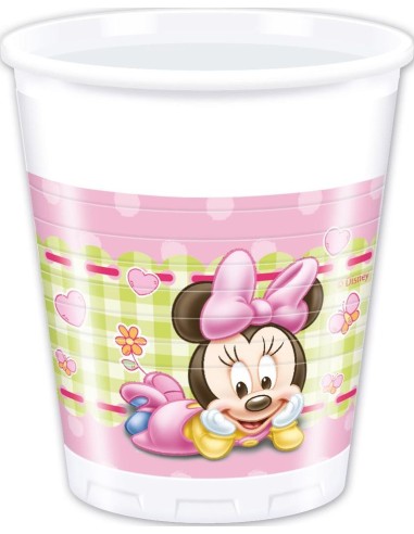 Vasos plástico 200ml - Baby Minnie