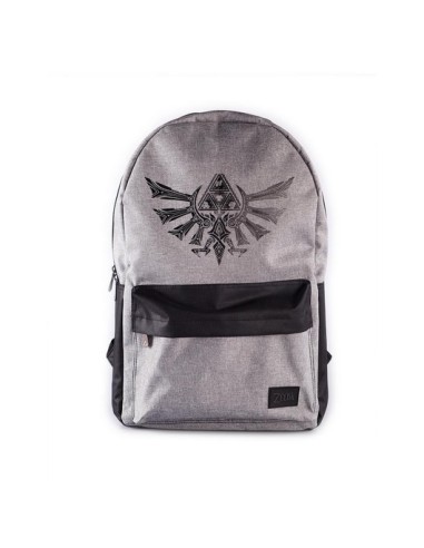 MOCHILA THE LEGEND OF ZELDA TRIFORCE GRIS