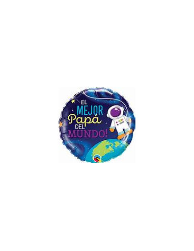 Globo el mejor papa astronauta 46cm