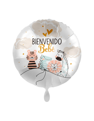 Globo Bienvenido bebé Jungla 46cm