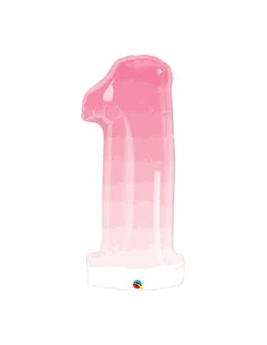 Globo Número rosa pink 38"/91cm (cod.13260)