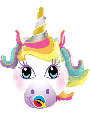 Globo unicornio pequeño aire 14"/36cm