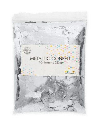 Confetti Cuadrado Plata