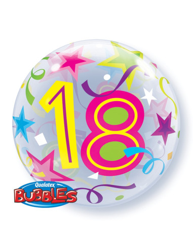 Globo Bubble número 18 56cm