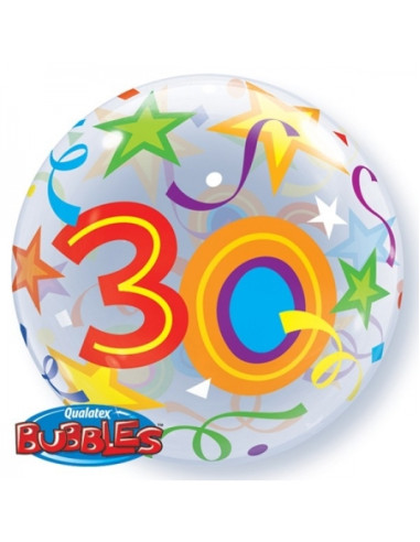 Globo Bubble número 30 56cm