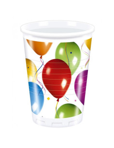 Vasos plástico Deco Globos