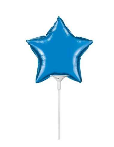 Globo estrella azul de aire 4"