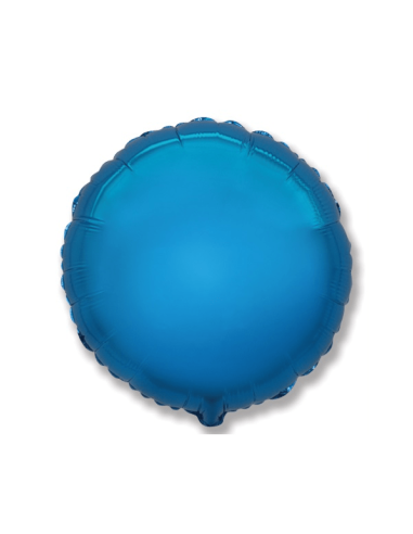 Globo redondo azul de aire 4"
