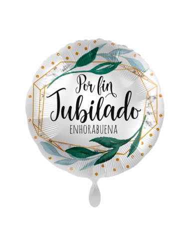 Globo Por fin Jubilado Enhorabuena 43cm