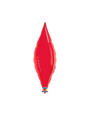 Globo hoja/taper magenta  13"