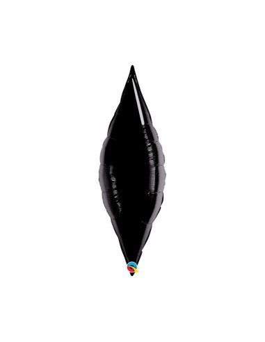 Globo hoja/taper negro  13"