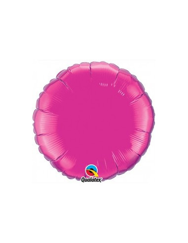 Globo redondo rosa de aire 4"