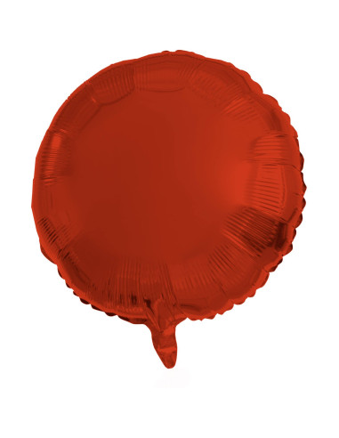 Globo redondo rojo de aire 4"