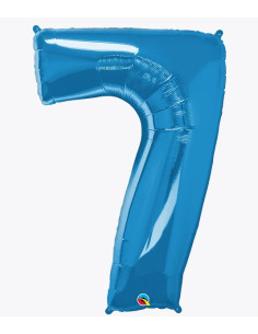 Globo Número 7 azul 1m