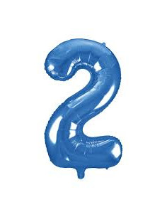 Globo Número 2 Azul 1m