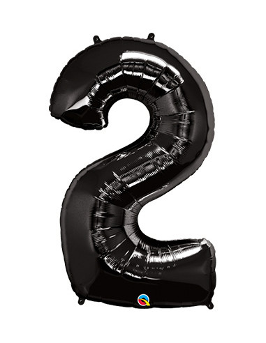 Globo Número 6 negro 34"