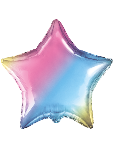 Globo Estrella Bicolor  18"