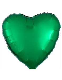 Globo corazón verde 18"/46